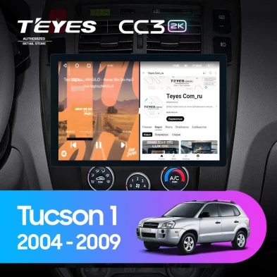 Штатная магнитола Teyes CC3 2K 4/32 Hyundai Tucson 1 (2004-2009) F2 (11")