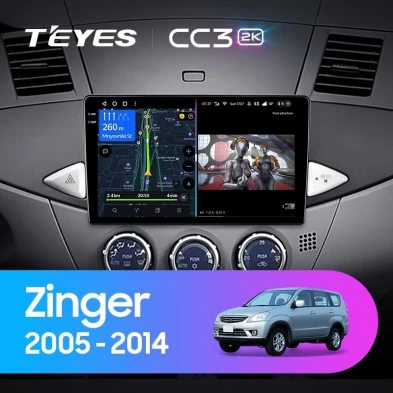 Штатная магнитола Teyes CC3 2K 6/128 Mitsubishi Zinger (2005-2014)