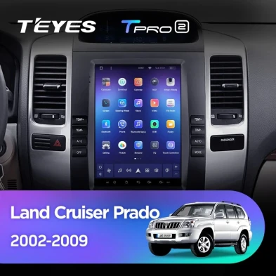 Штатная магнитола Tesla style Teyes TPRO 2 4/64 Toyota Land Cruiser Prado 120 (2002-2009) Тип-B