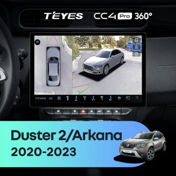 Штатная магнитола Teyes CC4 Pro 360 12/256 Renault Arkana (2020-2023) F1 (13")