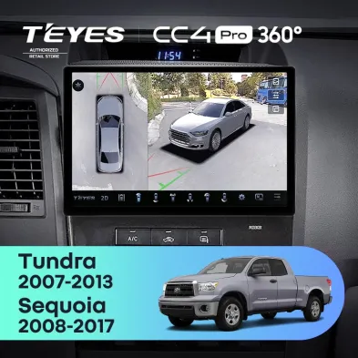 Штатная магнитола Teyes CC4 Pro 360 8/128 Toyota Sequoia XK60 (2008-2017) (11")