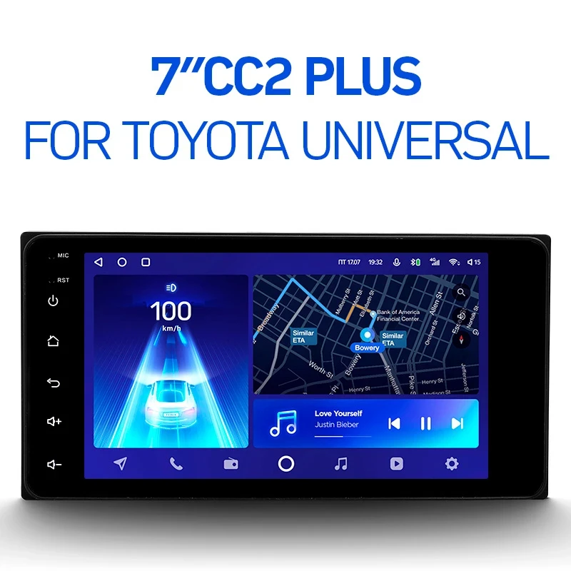 Магнитола Teyes CC2 Plus 3/32 Toyota Универсал 7"