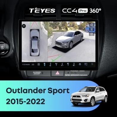 Штатная магнитола Teyes CC4 Pro 360 12/256 Mitsubishi Outlander Sport (2015-2022) Тип-B (13")