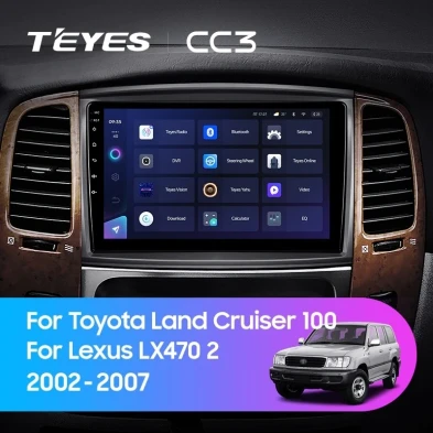 Штатная магнитола Teyes CC3 4/32 Toyota Land Cruiser LC 100 (2002-2007) Тип-C