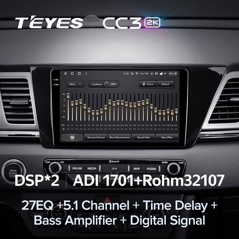 Штатная магнитола Teyes CC3 2K 360 6/128 Kia Niro DE (2016-2019)