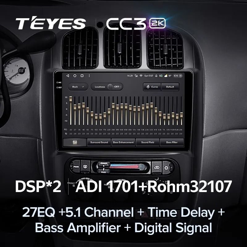 Штатная магнитола Teyes CC3 2K 6/128 Dodge Caravan 4 (2000-2007) Тип-B