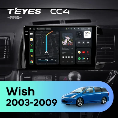 Штатная магнитола Teyes CC4 6/64 Toyota Wish (2003-2009) F1 Правый руль