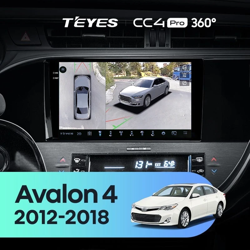 Штатная магнитола Teyes CC4 Pro 360 12/256 Toyota Avalon IV XX40 (2012-2018)
