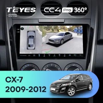 Штатная магнитола Teyes CC4 Pro 360 8/128 Mazda CX7 CX-7 CX 7 ER (2009-2012)