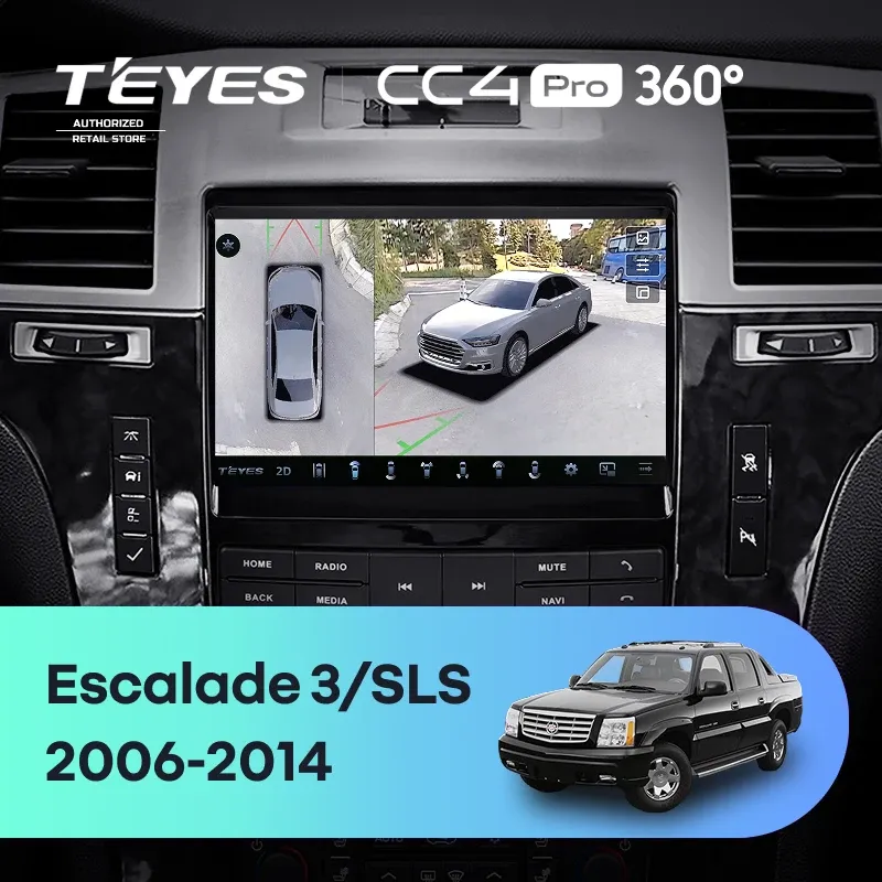 Штатная магнитола Teyes CC4 Pro 360 12/256 Cadillac Escalade 3 (GMT900) (2006-2014)