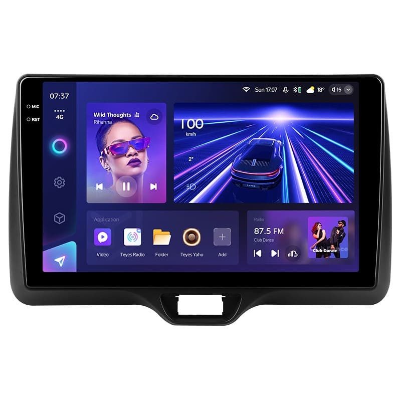 Переходная рамка Toyota Yaris Vios (2020-2023) Правый руль (10")